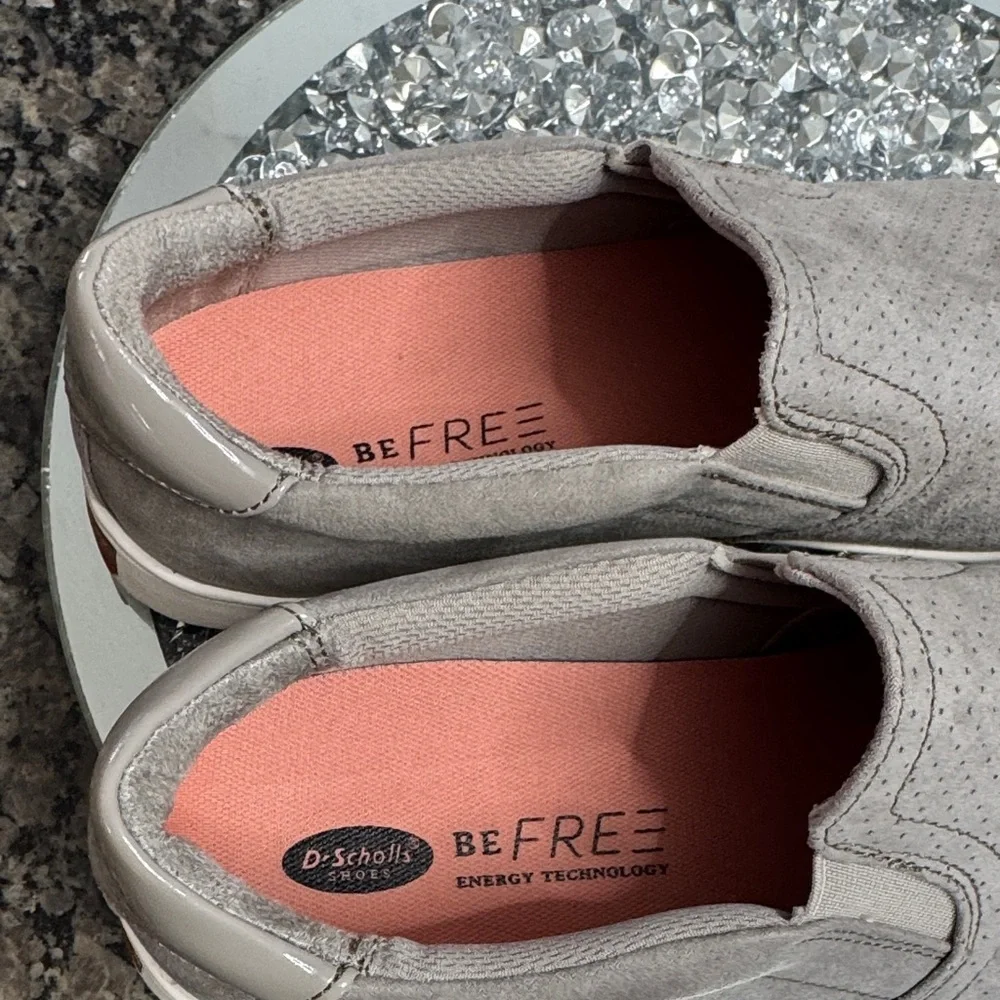 Dr. Scholl's Be Free energy technology Gray Slip-On Shoes NEW 9